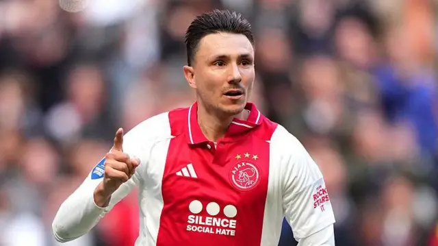 Steven Berghuis scored the first two goals for Ajax at their training centre