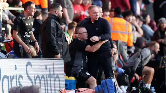 Steve Cooper managing Leicester City