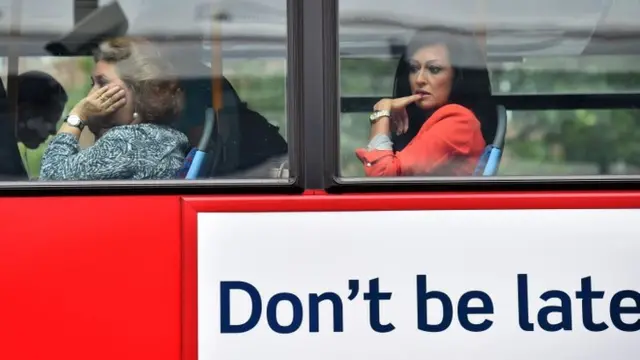 Bus at Waterloo station