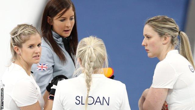 Eve Muirhead skips the Great Britain women's team