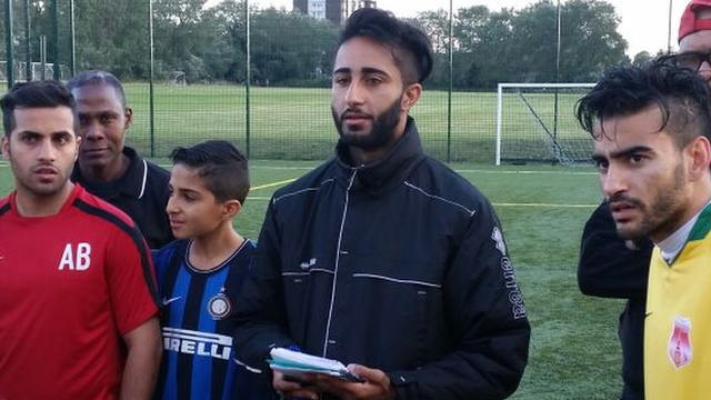 Prince Choudary (centre) is the founder, manager and chairman of AC London and turns 22 next week.