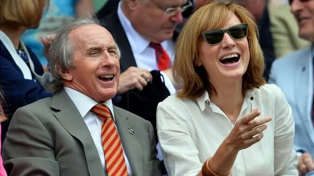 Jackie Stewart and Fiona Bruce