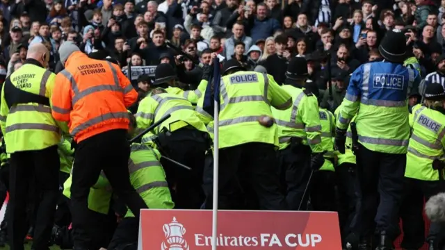 Crowd disruption as West Brom hosted Wolves in the FA Cup