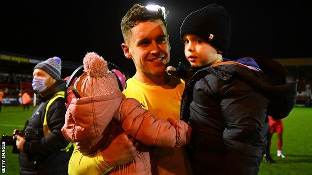 Kidderminster Harriers goalkeeper Luke Simpson