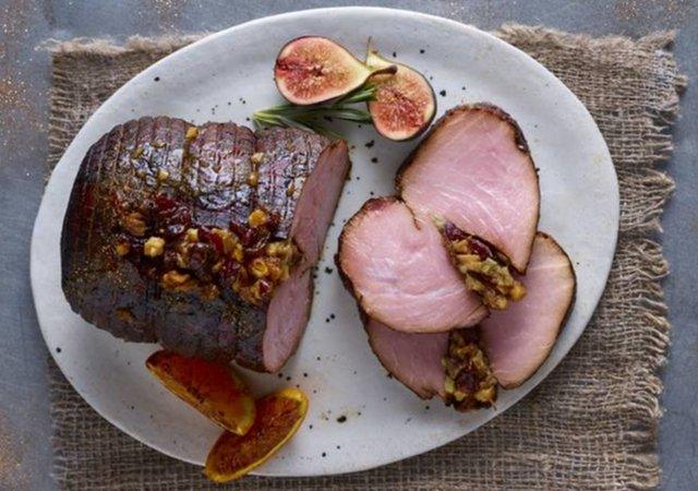 Aldi's Christmas pudding gammon