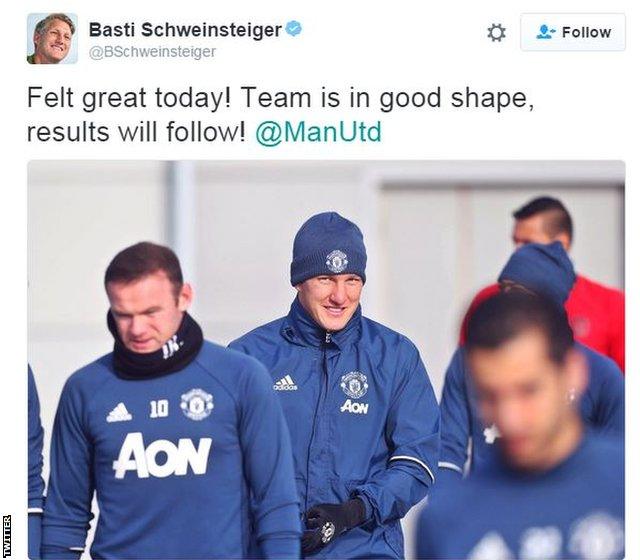 Schweinsteiger tweet