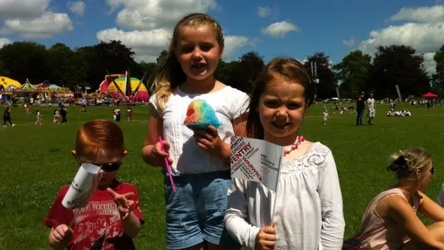 Maison, Mia and Kasey at Godiva Festival