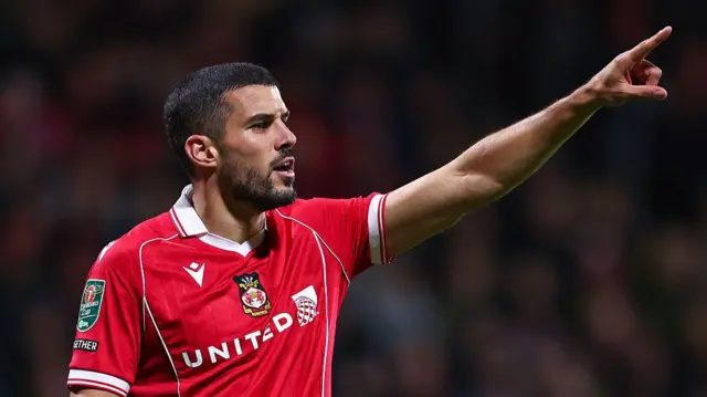 Conor Coady in action for Wrexham 