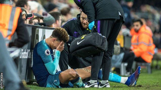 Dele Alli injured against Fulham