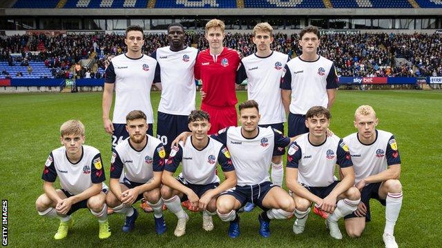 Bolton fielded their youngest-ever team in their draw against Coventry earlier this season - with their starting XI having an average age of just 19