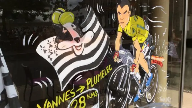 A Plumelec shop window