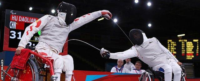 Disability wheelchair fencing