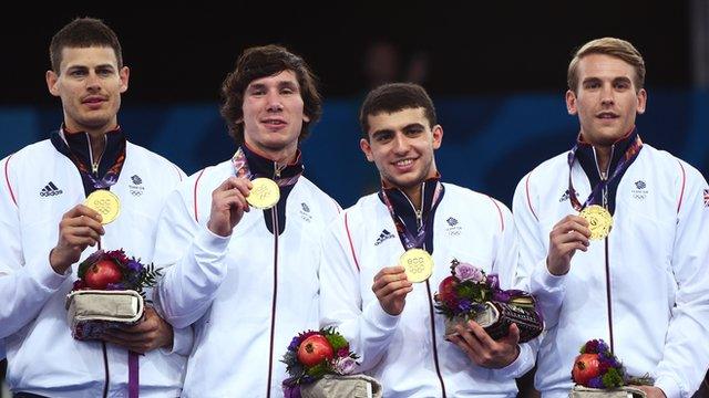 Team GB's victorious foil fencing team