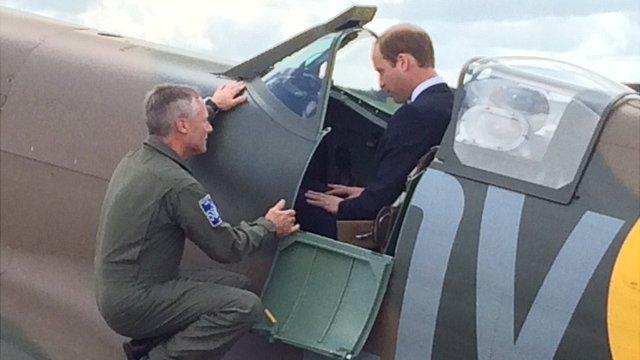 Duke of Cambridge at Duxford