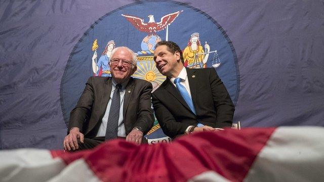 sanders and cuomo