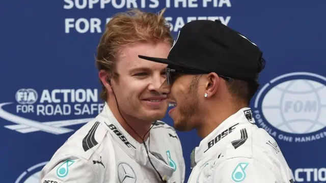 Lewis Hamilton and Nico Rosberg