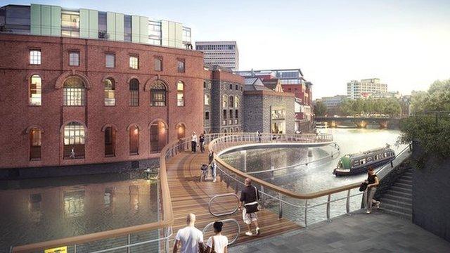 Proposed bridge across the floating harbour in Bristol