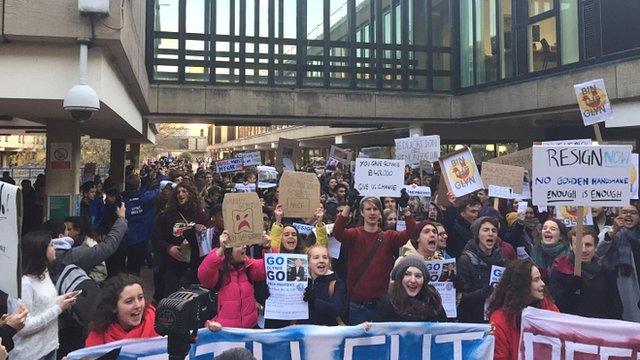 Bath protest