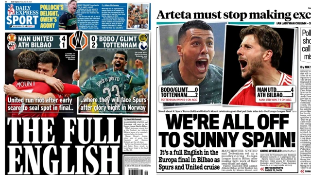 Daily Express and Mail backpages