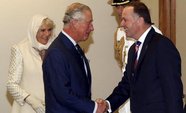 Prince Charles and John Key