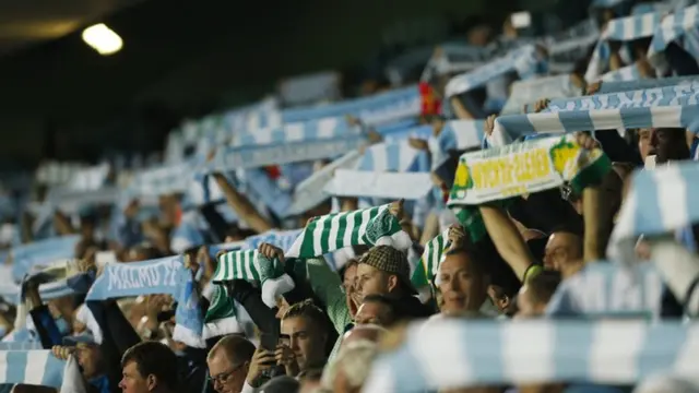 Malmo and Celtic fans