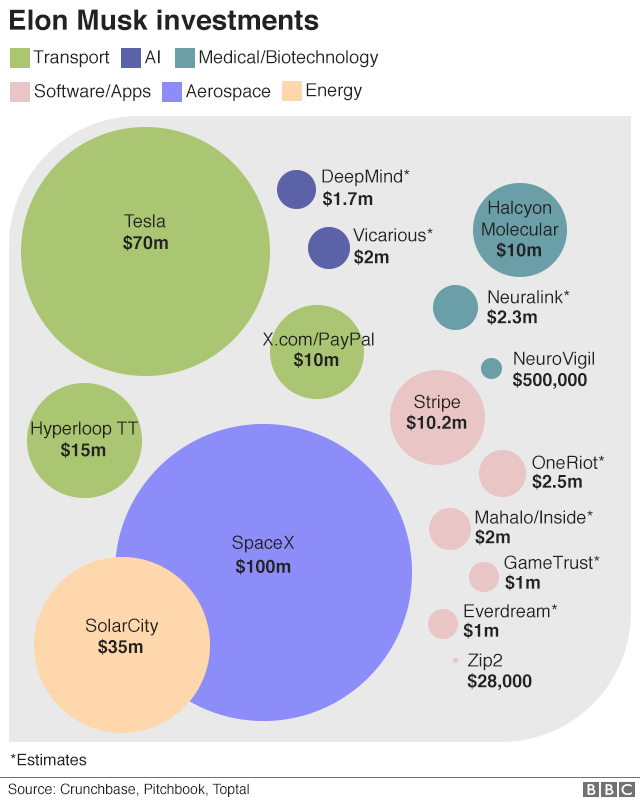 Elon Musk investments