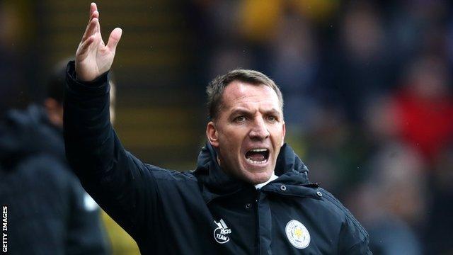 Leicester City manager Brendan Rodgers