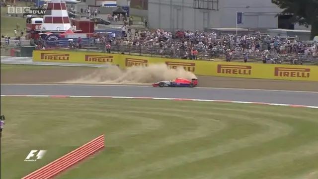 Roberto Merhi spins off