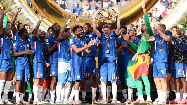 Cole Palmer lifts Club World Cup trophy