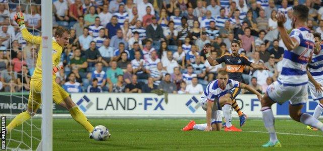 Ayoze Perez score Newcastle's second at Loftus Road