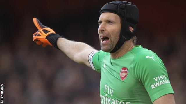 Arsenal goalkeeper Petr Cech