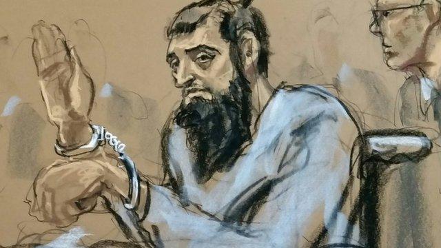 Court sketch of suspect Sayfullo Saipov - 1 November