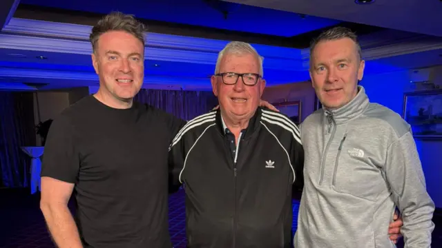 Thomas Niblock, Paudie O'Mahony and Oisin McConville
