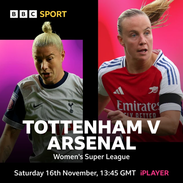 Tottenham v Arsenal promo