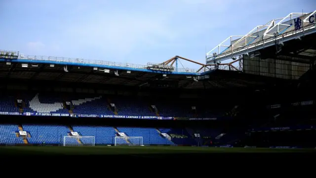 A general view inside Stamford Bridge