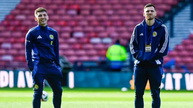 Billy Gilmour and Andy Robertson