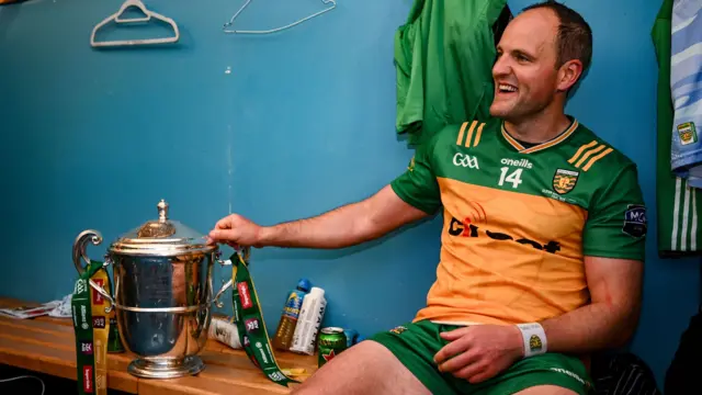 Michael Murphy celebrates winning the Ulster Championship