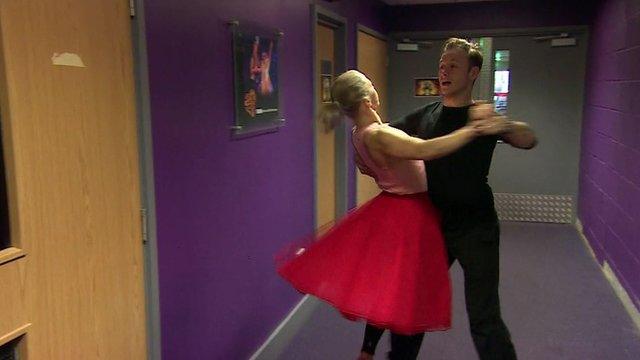 Kellie Bright and Kevin Clifton get some extra practise