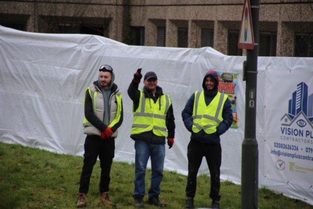 Contractors at Tricorn House