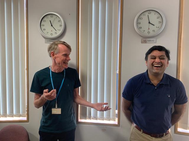 John Wright and Dinesh Saralaya