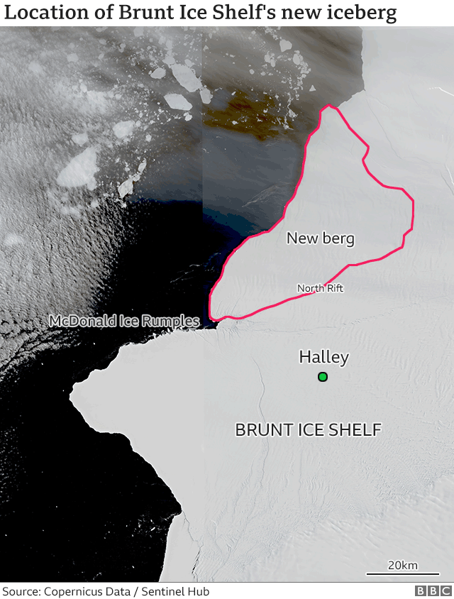 Brunt ice shelf