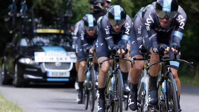 Team Sky train