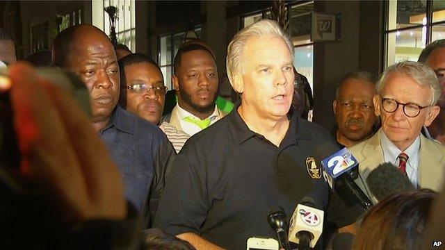 Charleston City Police Chief Gregory Mullen at a news conference