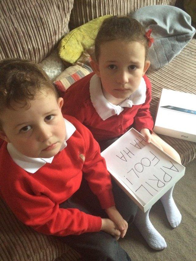 Joe Heenan's children get pranked on April Fools' Day