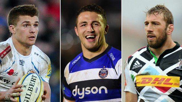 Henry Slade, Sam Burgess and Chris Robshaw