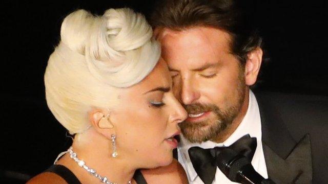 Lady Gaga and Bradley Cooper at the Oscars