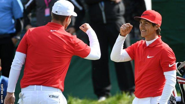 Thorbjorn Olesen and Lucas Bjerregaard