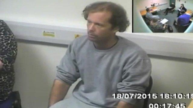 Matthew Daley during police interview