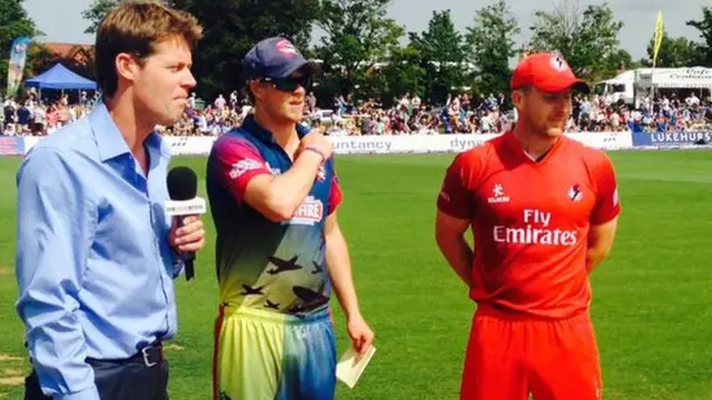 Two captains at the toss