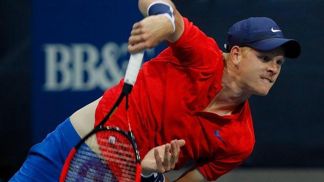 Kyle Edmund against Jack Sock at Atlanta Open